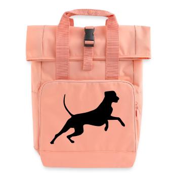rhodesian_ridgeback_cb - Rolltop Rucksack mit zwei Griffen - Chintzrosa - Vorne