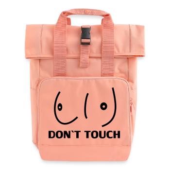 BRÜSTE,BRUST,TITTEN,Busen,boobs,0815 - Rolltop Rucksack mit zwei Griffen - Chintzrosa - Vorne