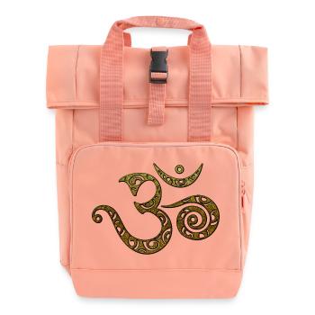 OM, AUM, BUDDHISM, SPIRITUALITY, MANTRA, YOGA, ZEN - Sac à dos Roll Top à deux anses - rose liberty - Devant