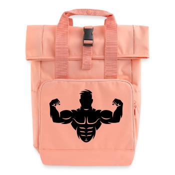 Bodybuilder (Culturisme / Biceps / Biscoteau) - Sac à dos Roll Top à deux anses - rose liberty - Devant