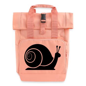 slug - Roll Top Backpack with Two Handles - chintz rose - Front