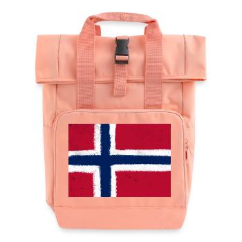 Drapeau de la Norvège - Sac à dos Roll Top à deux anses - rose liberty - Devant