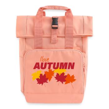 Automne - Sac à dos Roll Top à deux anses - rose liberty - Devant