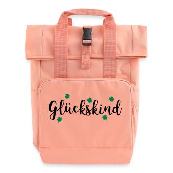 GLU CKSKIND - Rolltop Rucksack mit zwei Griffen - Chintzrosa - Vorne