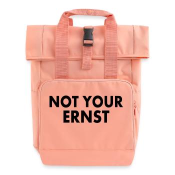 Not your ernst - Rolltop Rucksack mit zwei Griffen - Chintzrosa - Vorne