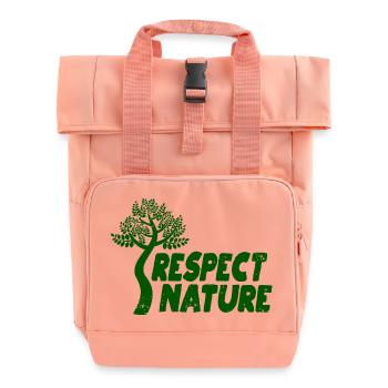 Respectez la nature - Sac à dos Roll Top à deux anses - rose liberty - Devant