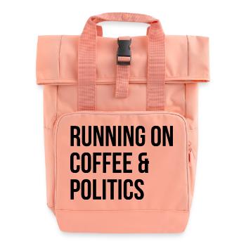 Politics - Roll Top Backpack with Two Handles - chintz rose - Front