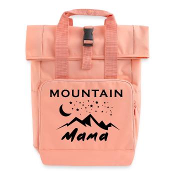 Hiking Hiking Sports Mountains - Roll Top Backpack with Two Handles - chintz rose - Front