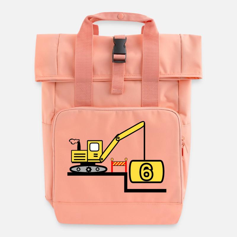 Excavatrice - Sac à dos Roll Top à deux anses - rose liberty