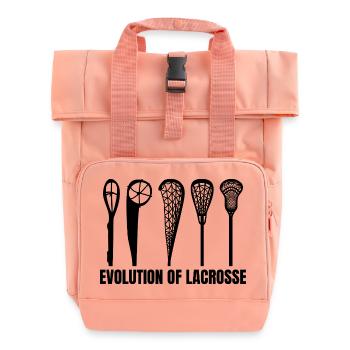 Entwicklung des Lacrosse Schläger - Rolltop Rucksack mit zwei Griffen - Chintzrosa - Vorne