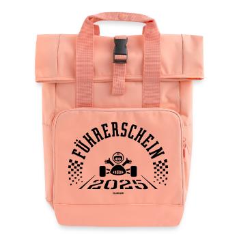 Führerschein 2025 (Fahranfänger / Black) - Rolltop Rucksack mit zwei Griffen - Chintzrosa - Vorne