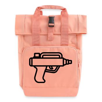 Water Gun - Roll Top Backpack with Two Handles - chintz rose - Front