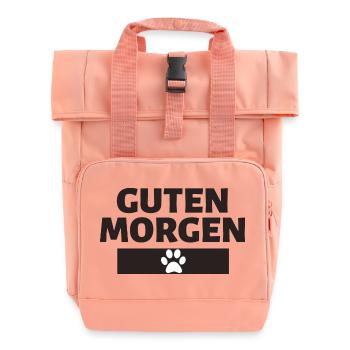 Guten Morgen Hundepfote - Rolltop Rucksack mit zwei Griffen - Chintzrosa - Vorne