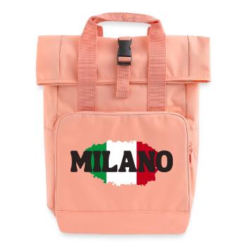 Milano Mailand Milan Italia - Roll Top Backpack with Two Handles - chintz rose - Front