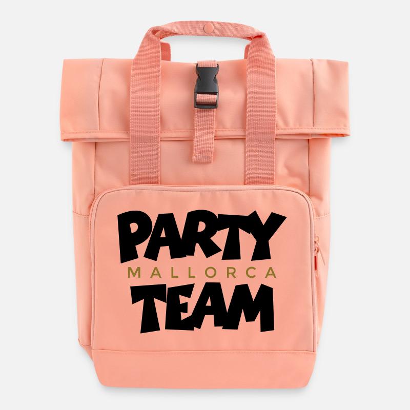 Mallorca Party Team (EU) - Roll Top Backpack with Two Handles - chintz rose