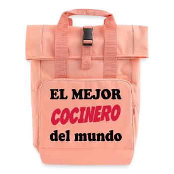 El mejor cocinero del mundo 111 - Rolltop Rucksack mit zwei Griffen - Chintzrosa - Vorne