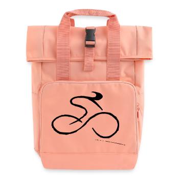 Cycling - Roll Top Backpack with Two Handles - chintz rose - Front