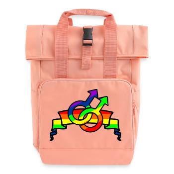 Logo de la gay pride arc-en-ciel 3 - Sac à dos Roll Top à deux anses - rose liberty - Devant