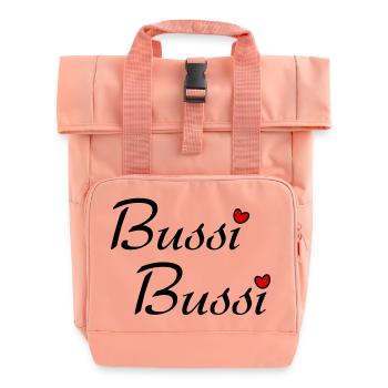Bussi Bussi - Rolltop Rucksack mit zwei Griffen - Chintzrosa - Vorne