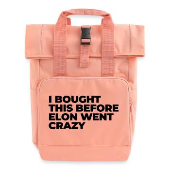 I bought this before Elon went crazy - Rolltop Rucksack mit zwei Griffen - Chintzrosa - Vorne