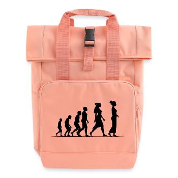 Évolution féministe - Sac à dos Roll Top à deux anses - rose liberty - Devant