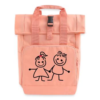 gret und fred - Rolltop Rucksack mit zwei Griffen - Chintzrosa - Vorne
