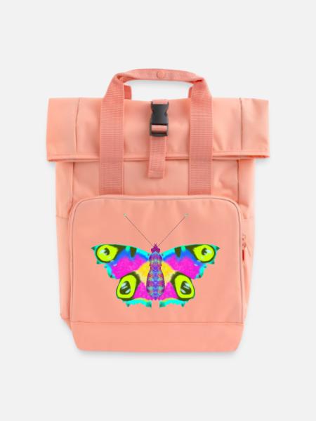 butterfly project - Rolltop Rucksack mit zwei Griffen - Chintzrosa