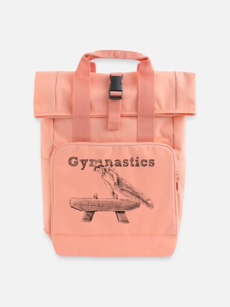Pauschenpferd - Rolltop Rucksack mit zwei Griffen - Chintzrosa
