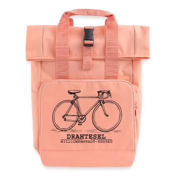 Bike - Roll Top Backpack with Two Handles - chintz rose - Front