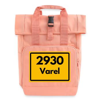 ALTE POSTLEITZAHL PLZ RETRO 2930 VAREL MEER& MÜHLE - Rolltop Rucksack mit zwei Griffen - Chintzrosa - Vorne