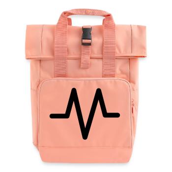 battement de coeur - Sac à dos Roll Top à deux anses - rose liberty - Devant