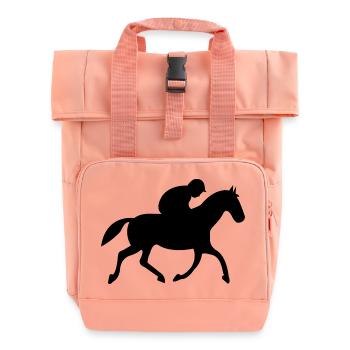 Reiten - Rolltop Rucksack mit zwei Griffen - Chintzrosa - Vorne
