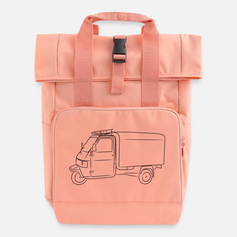 Une abeille culte - Sac à dos Roll Top à deux anses - rose liberty