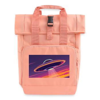 Ufo Fresh - Roll Top Backpack with Two Handles - chintz rose - Front