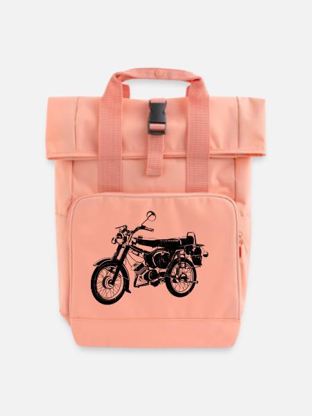 Simson S51 B4 - Rolltop Rucksack mit zwei Griffen - Chintzrosa