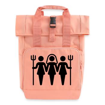 Brideguard (no text) - Rolltop Rucksack mit zwei Griffen - Chintzrosa - Vorne