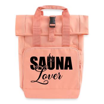 Sauna Wellness Spa - Roll Top Backpack with Two Handles - chintz rose - Front