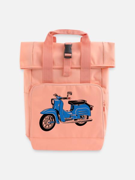 Simson Schwalbe KR51 - Rolltop Rucksack mit zwei Griffen - Chintzrosa