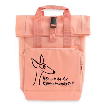 podenco kuehleschrank - Rolltop Rucksack mit zwei Griffen - Chintzrosa - Vorne