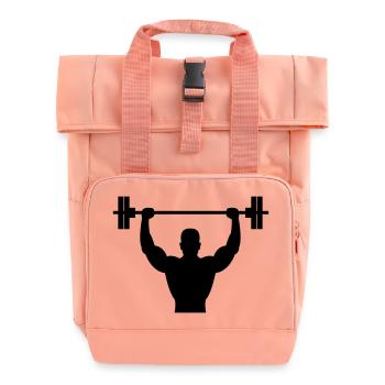 bodybuilder - Rolltop Rucksack mit zwei Griffen - Chintzrosa - Vorne