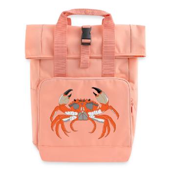 Empreinte de crabe - Sac à dos Roll Top à deux anses - rose liberty - Devant