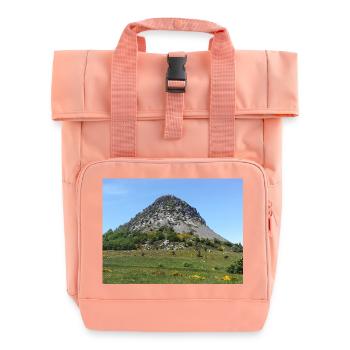 Ardèche Mountain Landscape – France - Sac à dos Roll Top à deux anses - rose liberty - Devant