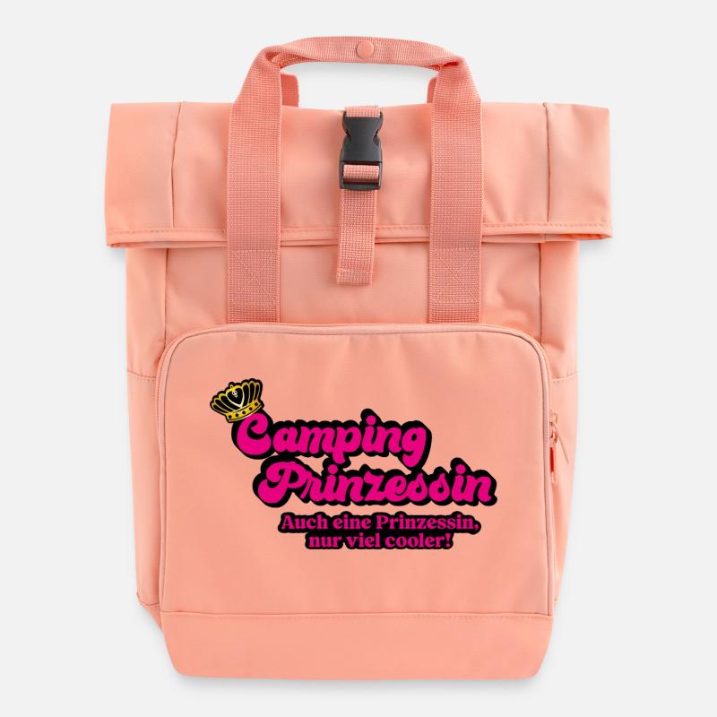 Camping Princesse - Sac à dos Roll Top à deux anses - rose liberty