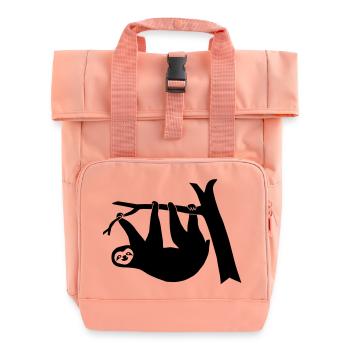 paresseux paresse arbre foret forestiers sauvages - Sac à dos Roll Top à deux anses - rose liberty - Devant