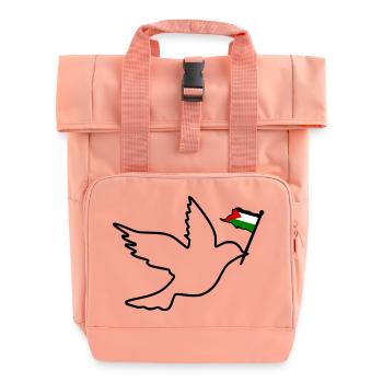 Free palestine - Sac à dos Roll Top à deux anses - rose liberty - Devant