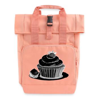 Cupcake Strawberry - Rolltop Rucksack mit zwei Griffen - Chintzrosa - Vorne