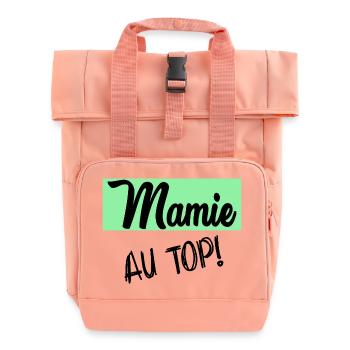MAMIE - Sac à dos Roll Top à deux anses - rose liberty - Devant