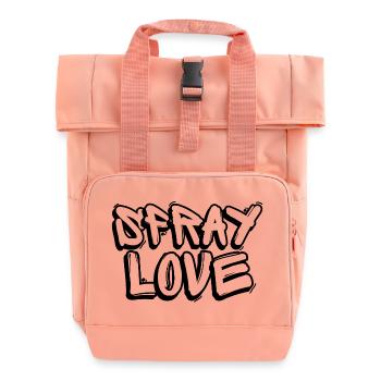 Spray Love - Rolltop Rucksack mit zwei Griffen - Chintzrosa - Vorne