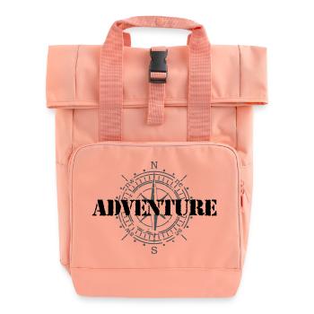 Abenteuer - Rolltop Rucksack mit zwei Griffen - Chintzrosa - Vorne