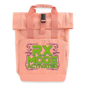 Retail Pharmacist Rx Mode Activated Pharmacy Care - Roll Top Backpack with Two Handles - chintz rose - Front